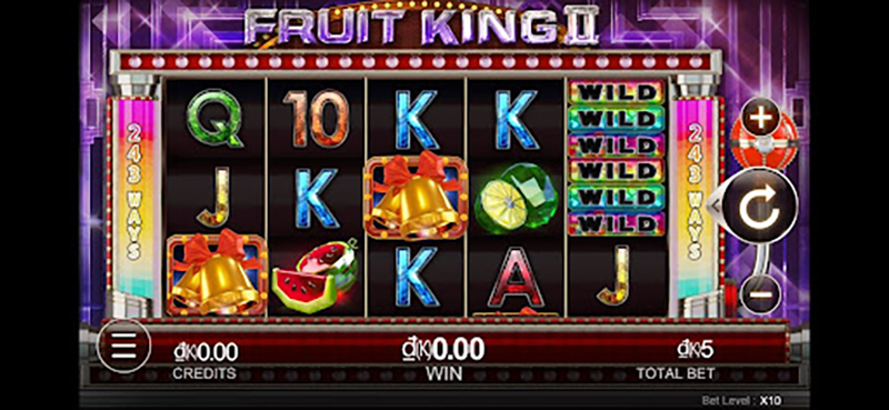 Game Deluxe Fruit King II (hay còn gọi là Fruit King II) là một trò chơi dạng slot game, có chủ đề trái cây đã có mặt tại nhà cái CFUN68.