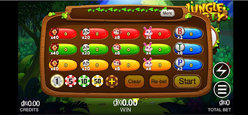 Jungle Ball CFUN68 là một trò chơi trực tuyến, thuộc loại hình slot games (máy xèng) với 5 cuộn và 3 hàng.