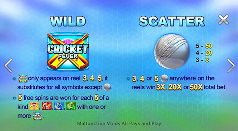 Tính năng vòng quay miễn phí trong slot Game Cricket hưng cảm CFUN68