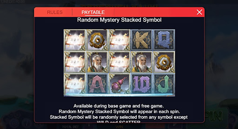 Tính năng Random Mystery Stacked Symbol