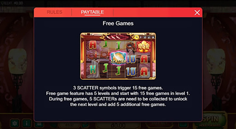 Tính năng vòng quay miễn phí trong Slot game Futon Cfun68