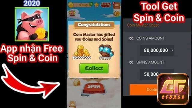 Cách nhận spin coin 