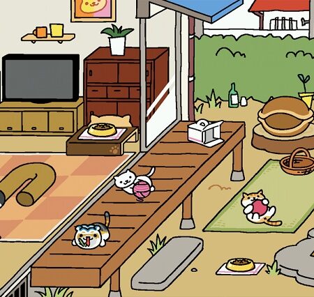 Taigame meo Neko Atsume: Kitty Collector 2D đáng yêu