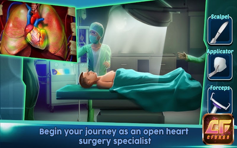 Phẫu thuật cho bệnh nhân cùng game mô phỏng