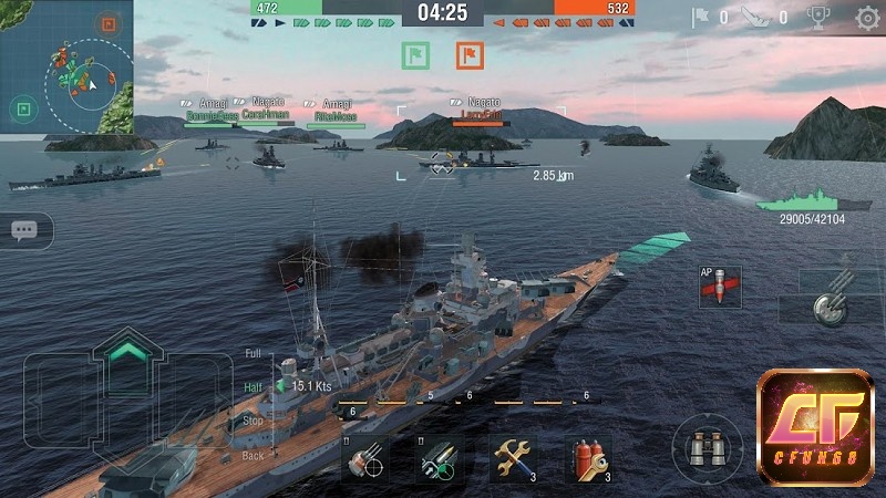 Đắm chìm trong game World Of Warships