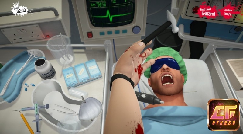 Game phau thuat bung Surgeon Simulator giúp giải trí cực kỳ hiệu quả