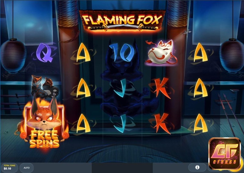 Giao diện chính của trò chơi Flaming Fox