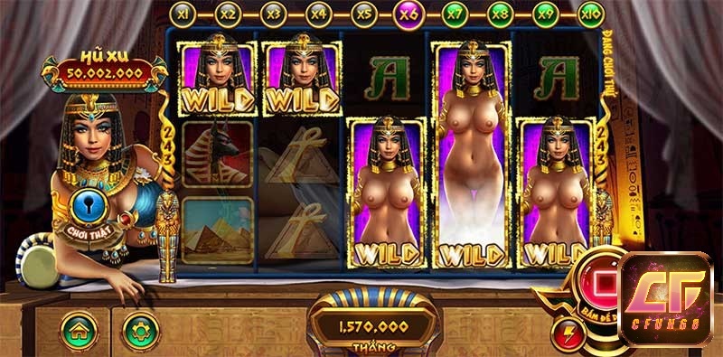 Biểu tượng Wild thắng lớn trong game Cleopatra