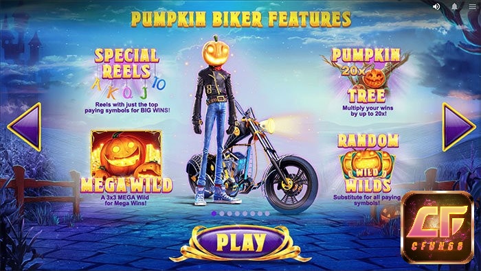 Lucky Halloween có biểu tượng đặc biệt là người đàn ông lái xe máy