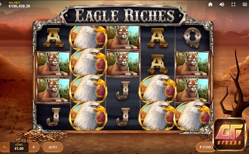 Eagle Riches lấy bối cảnh trên sa mạc với rất nhiều động vật hùng vĩ
