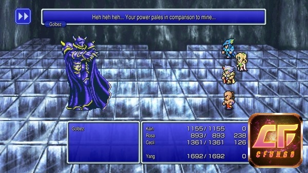 Game Final Fantasy IV có lối chơi nhập vai chiến đấu theo lượt