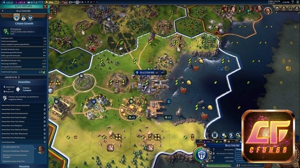 Người chơi cần lựa chọn địa điểm lý tưởng để xây dựng thành phố của riêng mình.