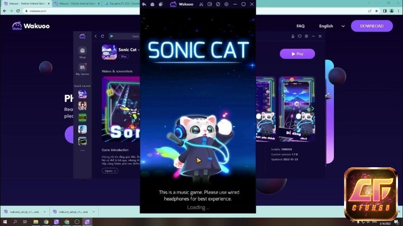 Đồ họa và âm thanh trong Game Sonic Cat đẹp mắt